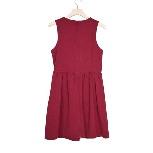 J. Crew Factory Womens M Daybreak Dress with Pockets in Burgundy - Picture 2 of 10
